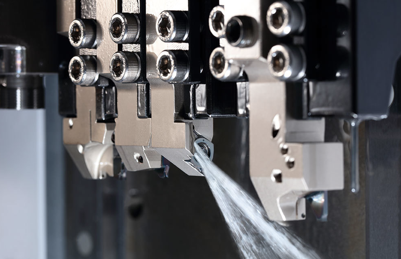 Kyocera Precision Tools’ JCTM coolant-through toolholders eliminate the hassle and risk of flexible coolant lines. (Image courtesy of Kyocera Precision Tools)